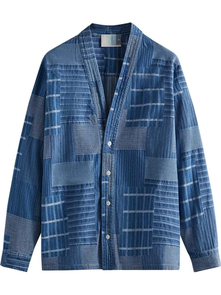 Рубашка Kith Japanese Indigo Sullivan Shirt Gi 'Indigo' — изображение 1 из 2, синий