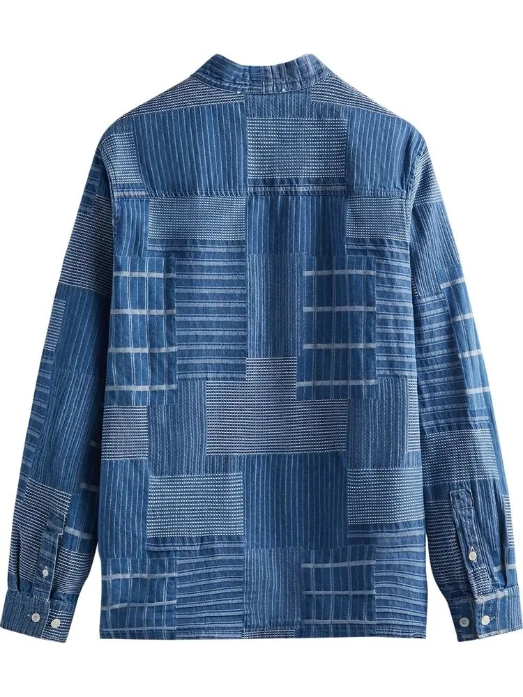 Рубашка Kith Japanese Indigo Sullivan Shirt Gi 'Indigo' — изображение 2 из 2, синий