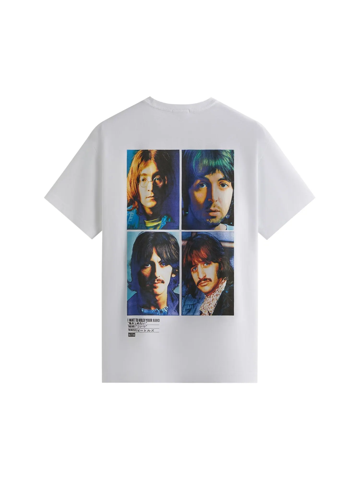 Винтажная футболка Kith For The Beatles с портретом Белая — изображение 2 из 2, белый