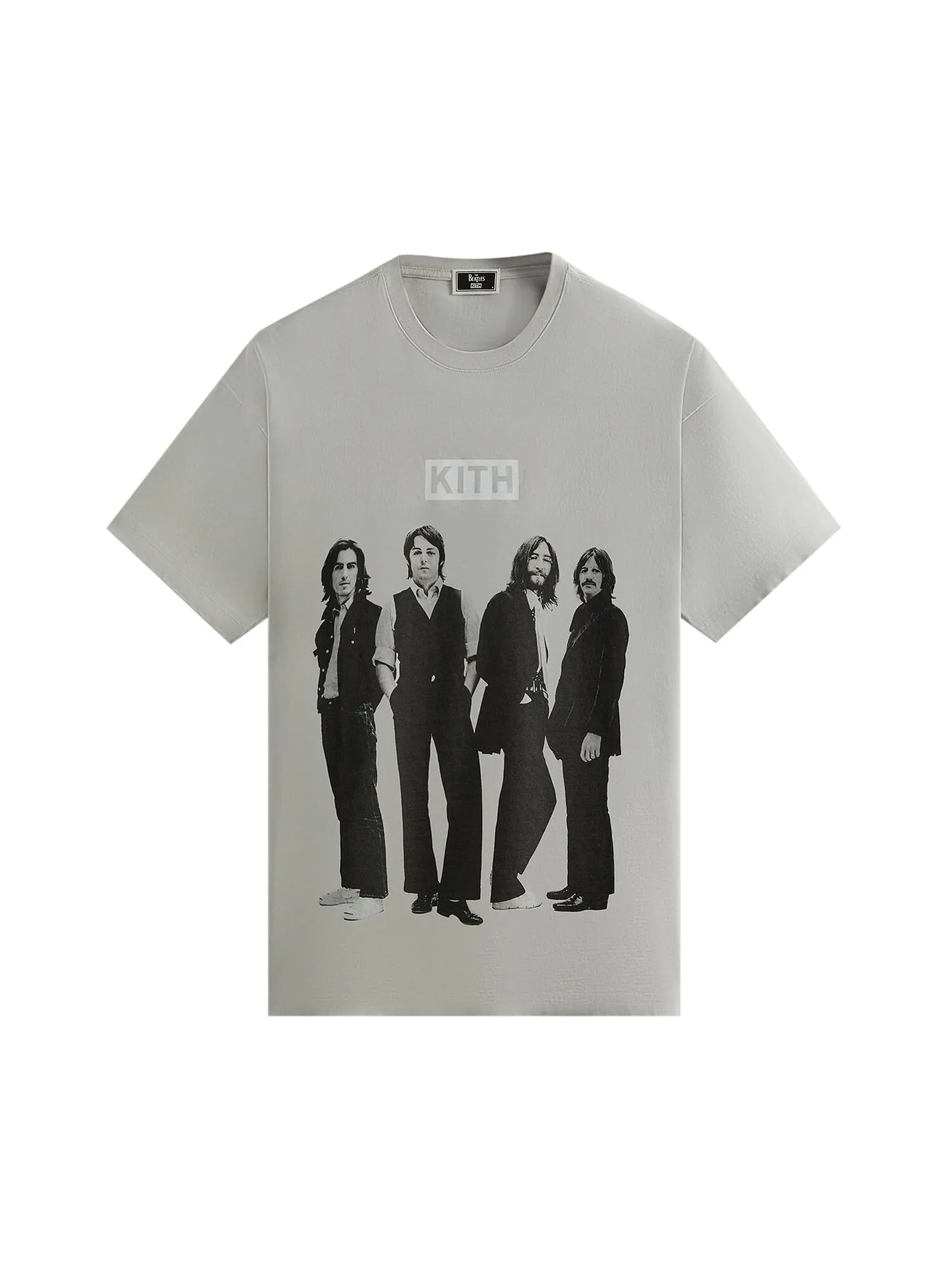 Винтажная футболка Kith For The Beatles Бетон — изображение 1 из 2, серый