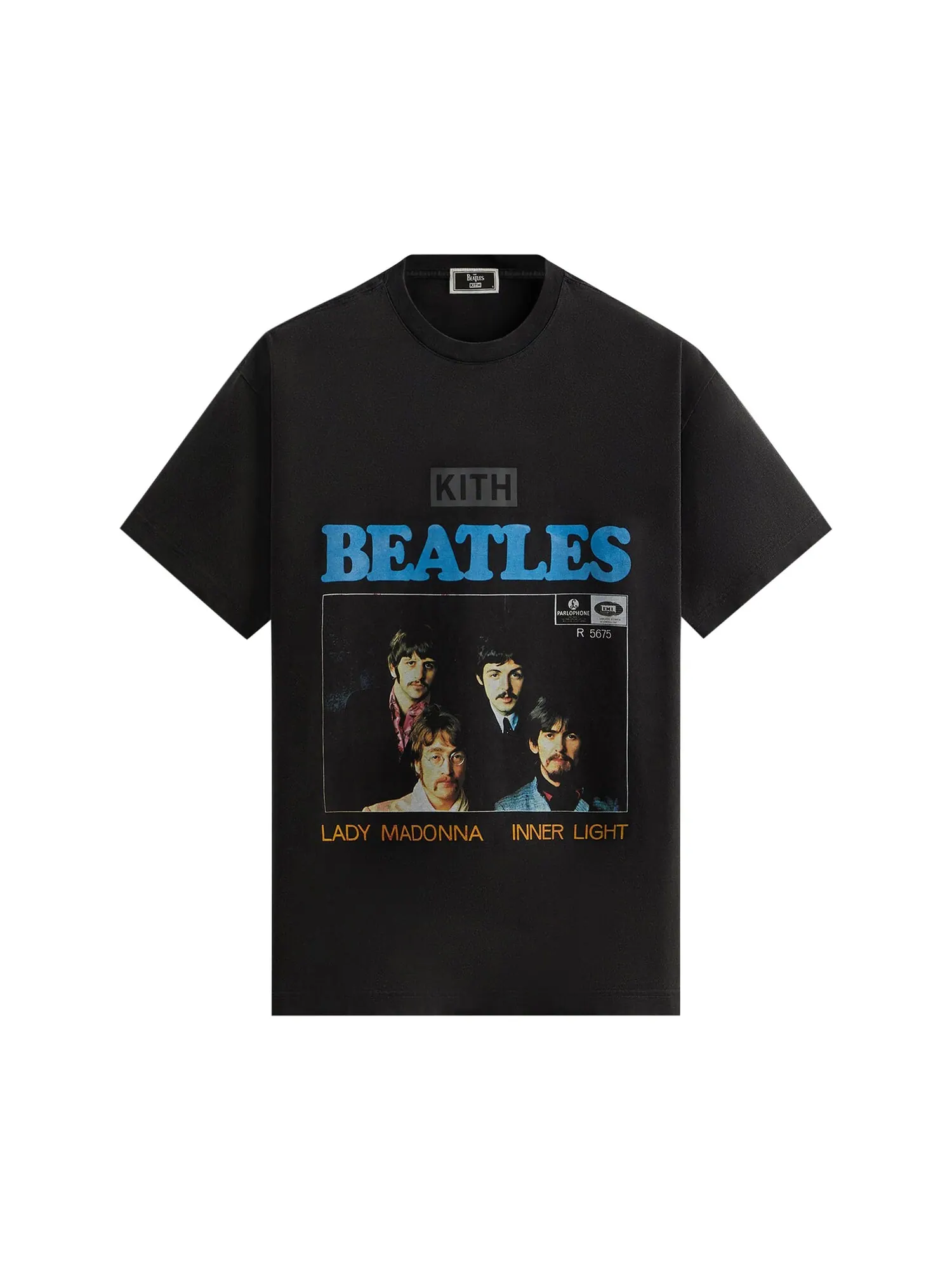 Легкая винтажная футболка Kith For The Beatles — изображение 1 из 2, черный
