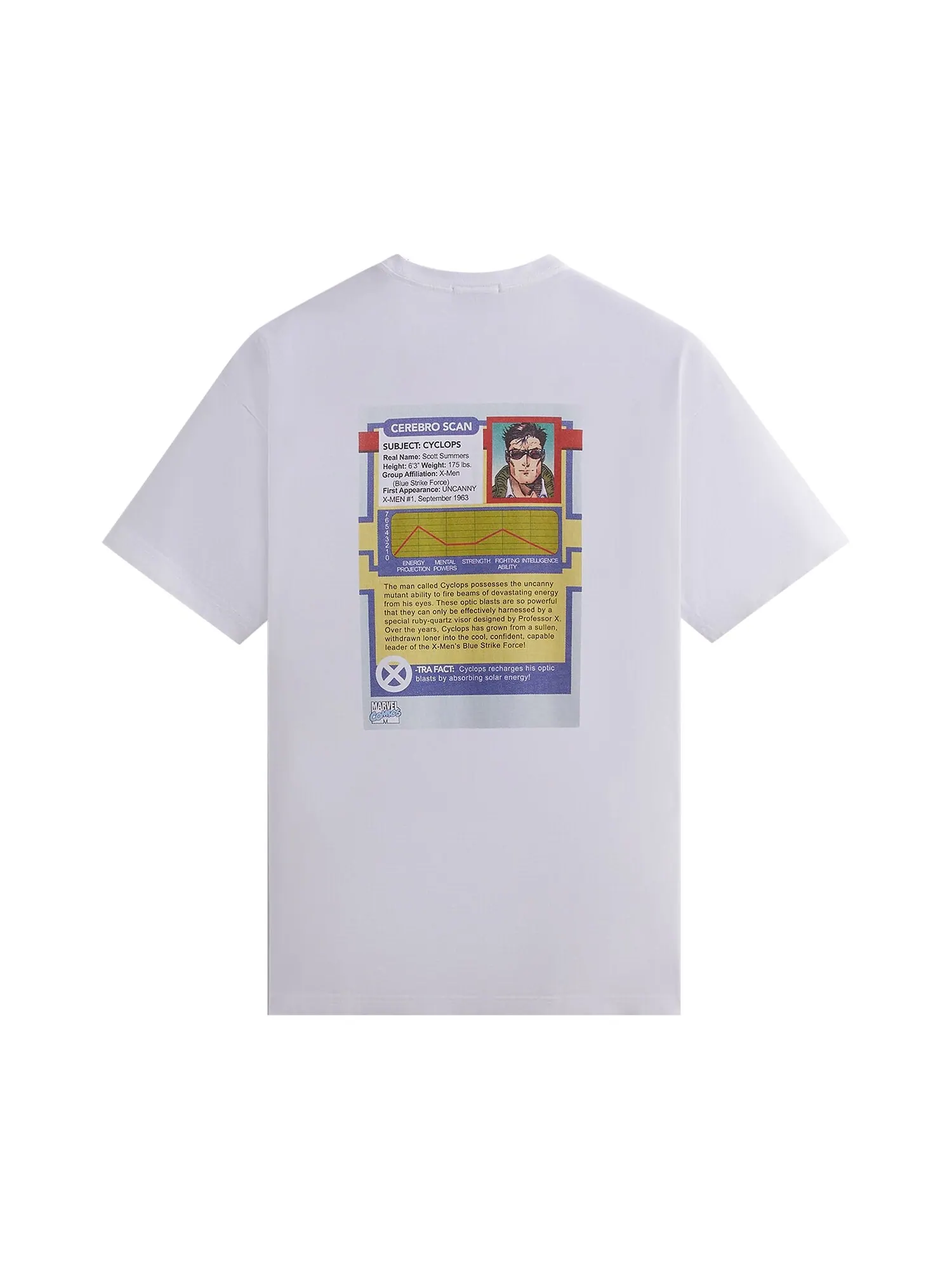 Винтажная футболка Kith For X-Men Cyclops Card — изображение 2 из 2, белый