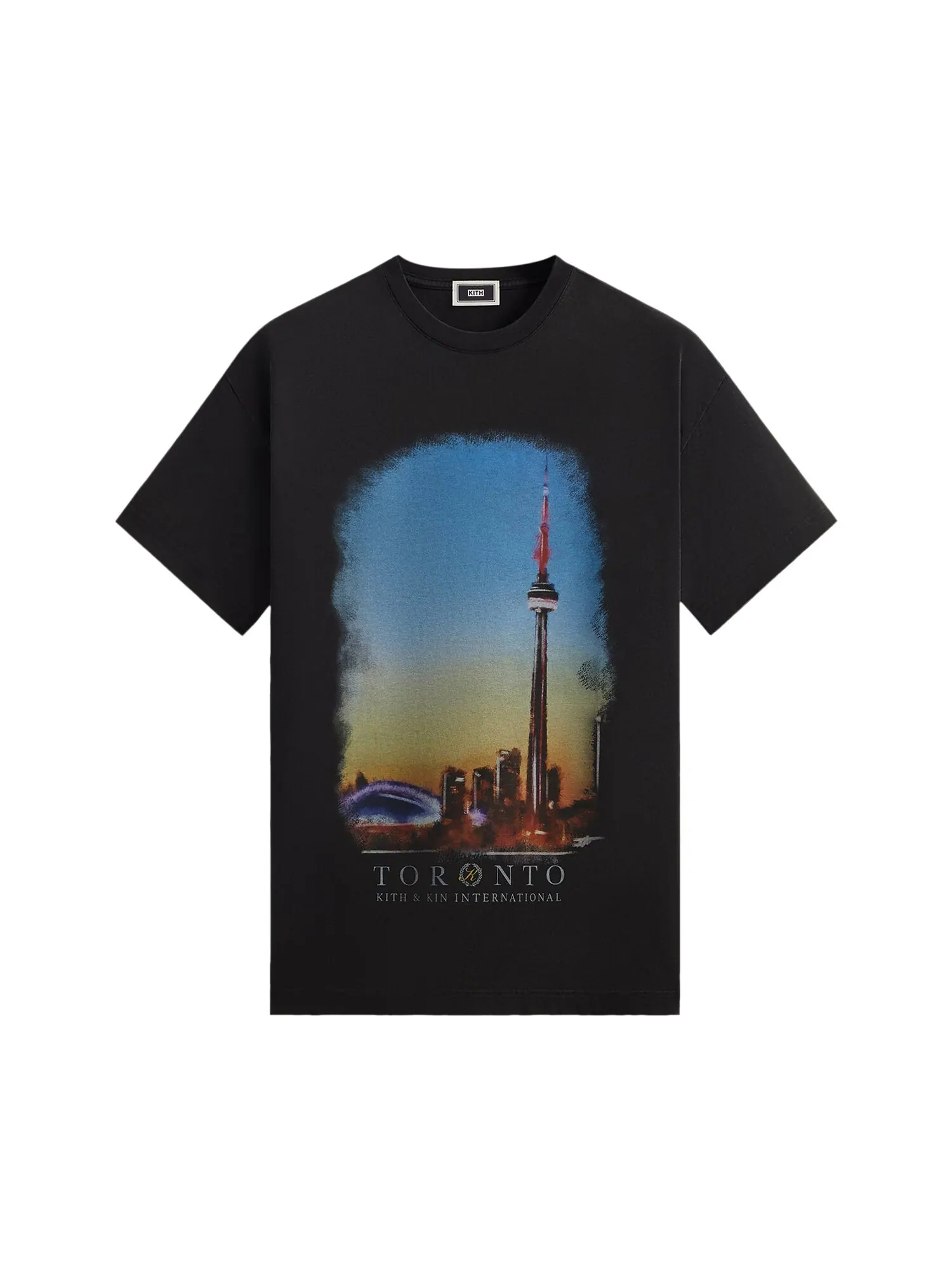 Винтажная футболка Kith Toronto Skyline — изображение 1 из 2, черный