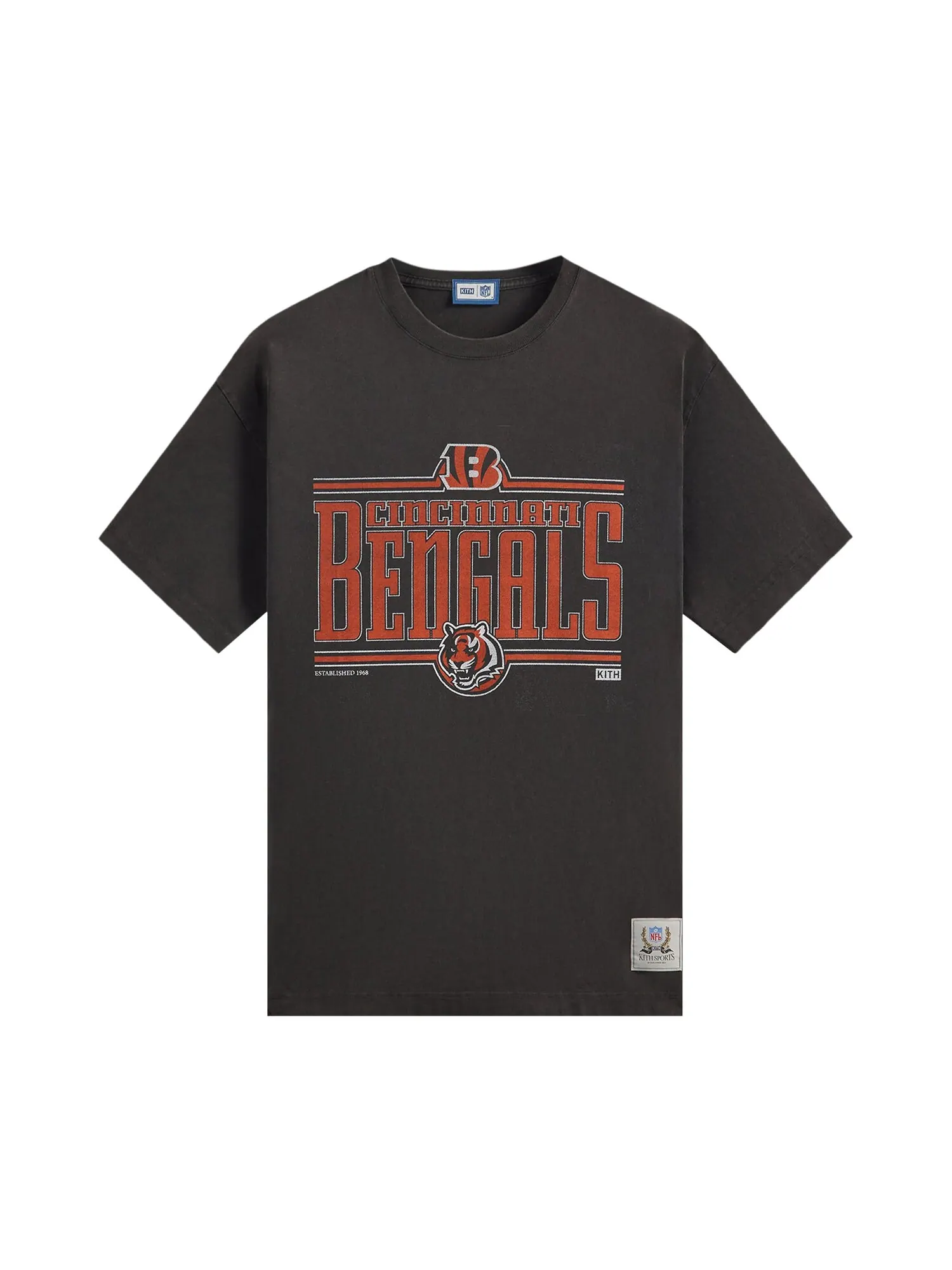Kith For The NFL: винтажная футболка Bengals черная — изображение 1 из 1, черный