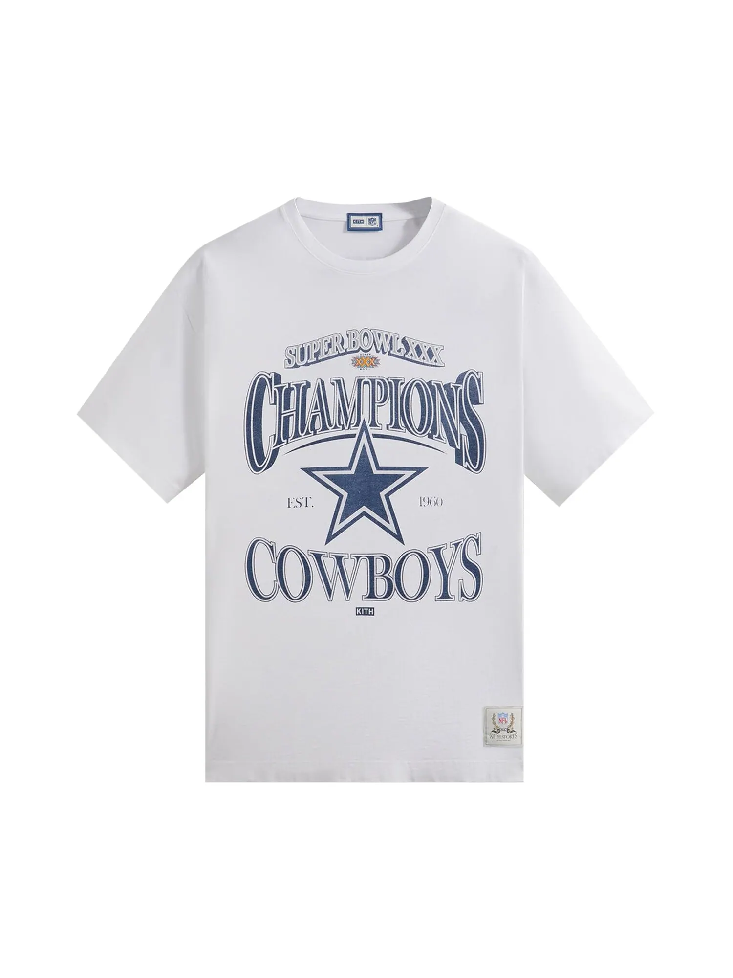 Kith For The NFL: винтажная футболка Cowboys Белая — изображение 1 из 2, белый