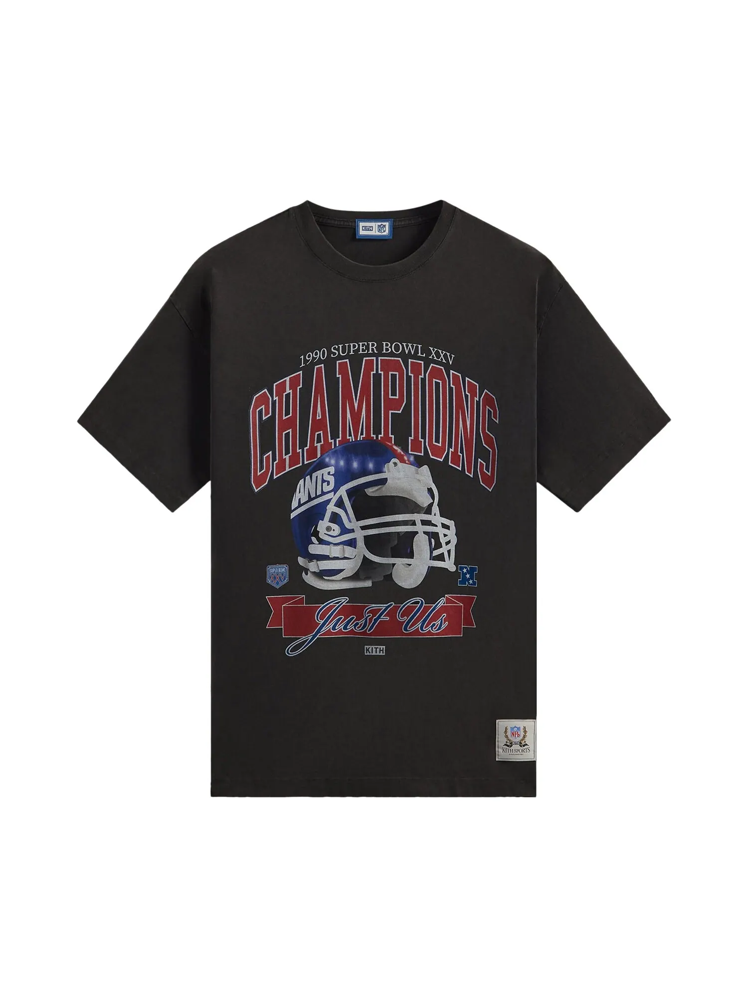 Kith For The NFL: винтажная футболка Giants Superbowl — изображение 1 из 2, черный