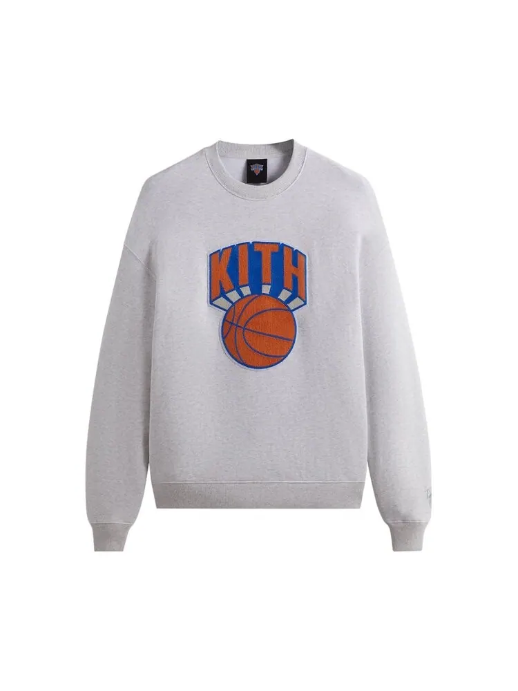 Толстовка Kith For The New York Knicks Retro NY Nelson Crewneck — изображение 1 из 2, серый