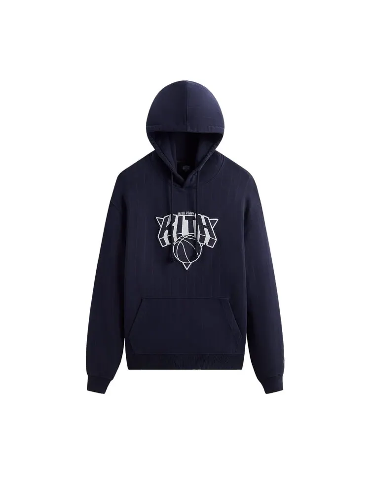 Худи Kith For The New York Knicks NY Pinstripe Williams Iii 'Nocturnal' — изображение 1 из 2, синий
