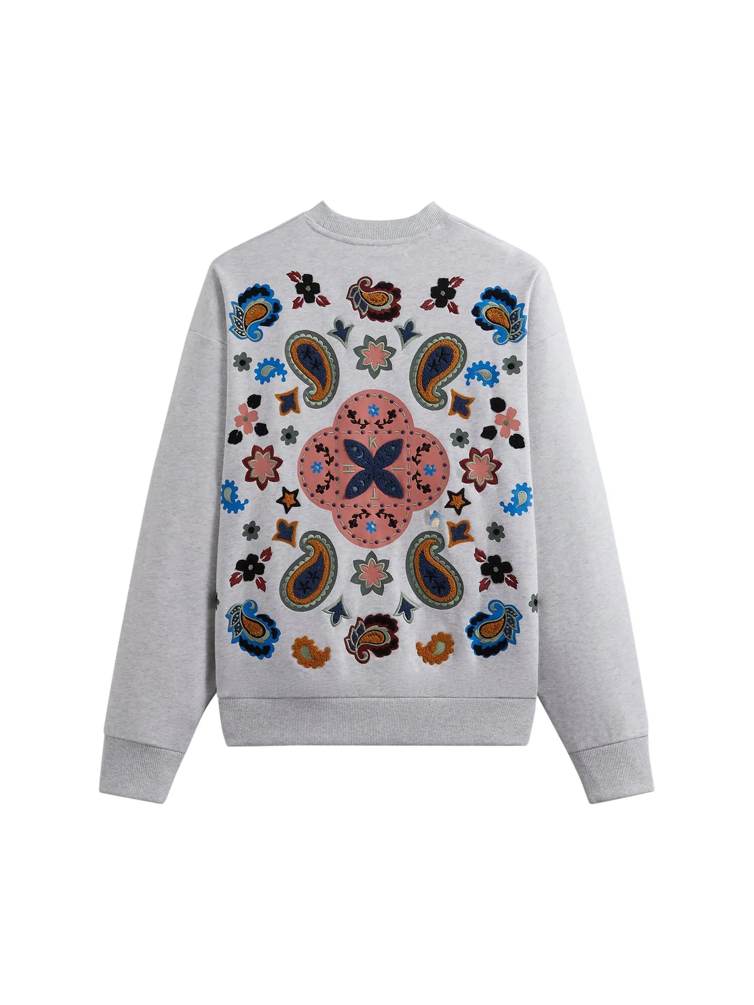 Kith Paisley Nelson Crewneck Light Heather Grey — изображение 2 из 2, светлый серый