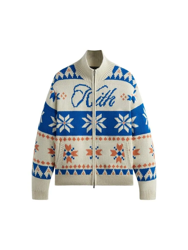 Свитер Kith Wyona Full Zip 'Sandrift' — изображение 1 из 2, бежевый