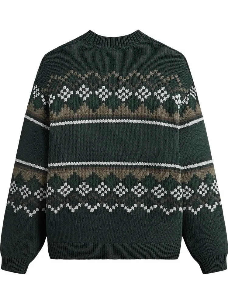 Свитер Kith Fairisle 'Frond' — изображение 2 из 2, зеленый