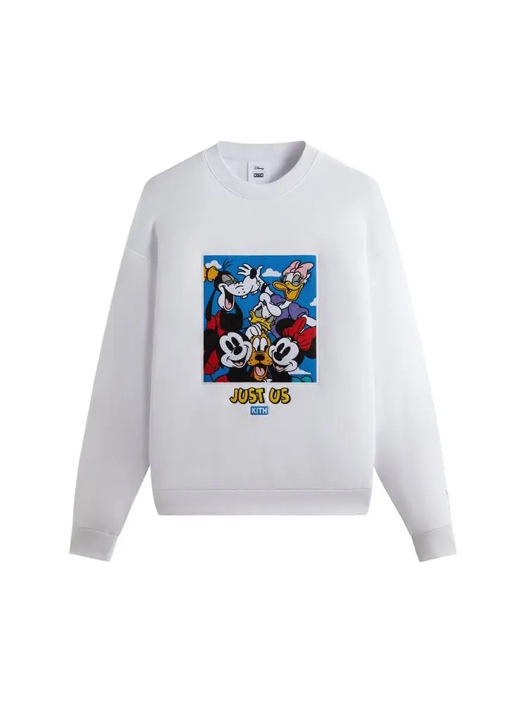 Толстовка Kith For Mickey & Friends Family Portrait Vintage Crewneck — изображение 1 из 2, белый