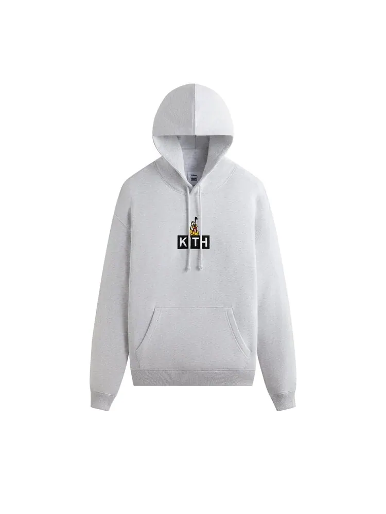 Худи Kith For Mickey & Friends Cyber Monday Pluto Classic Logo 'Light Heather Grey' — изображение 1 из 2, серый
