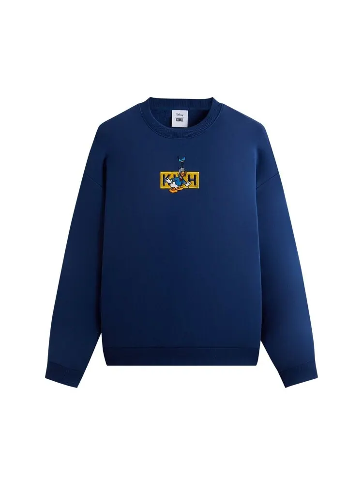 Толстовка Kith For Mickey & Friends Cyber Monday Donald Duck Classic Logo Williams Crewneck — изображение 1 из 2, синий