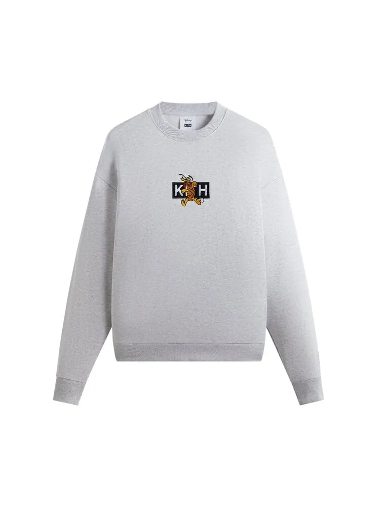 Толстовка Kith For Mickey & Friends Pluto Classic Logo Crewneck — изображение 1 из 2, серый