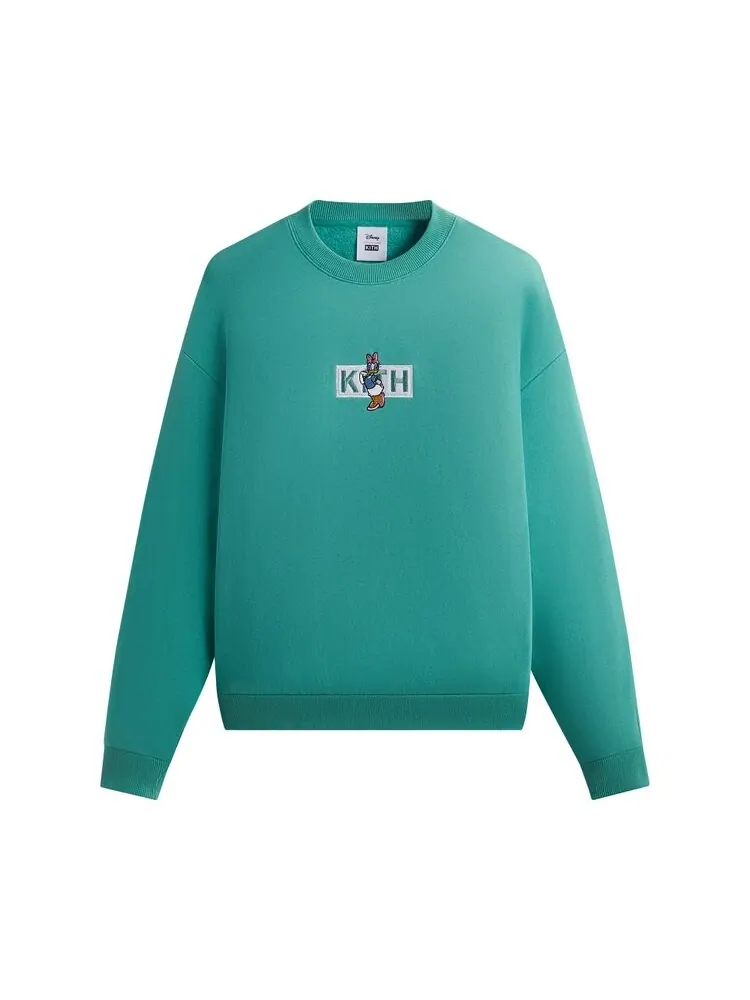 Толстовка Kith For Mickey & Friends Cyber Monday Daisy Duck Classic Logo Crewneck — изображение 1 из 2, бирюзовый