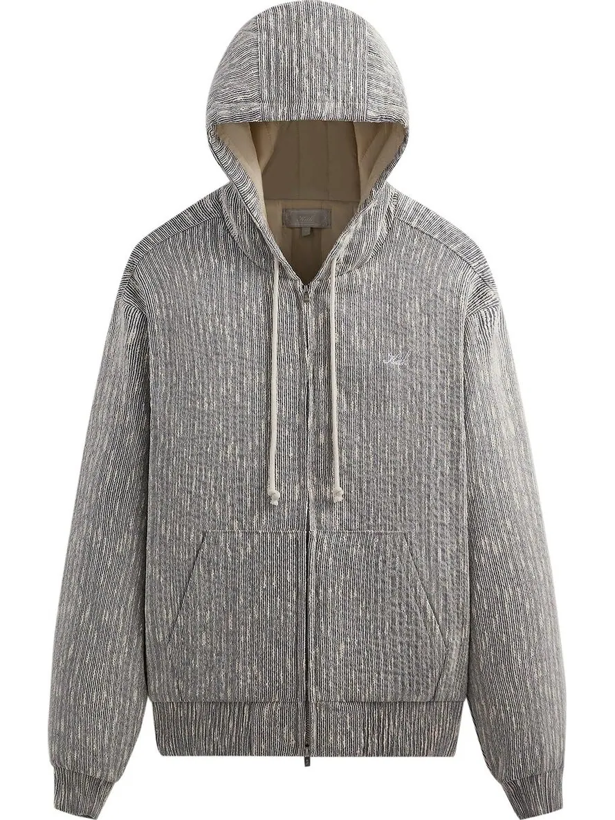 Худи Kith Slub Boucle Sierra Zip 'Ink' — изображение 1 из 2, черный