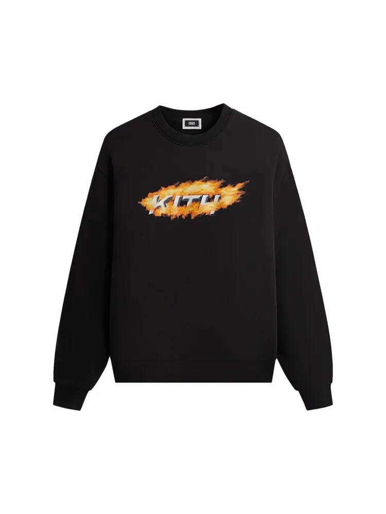 Толстовка Kith Orbit Flame Vintage Nelson Crewneck — изображение 1 из 2, черный