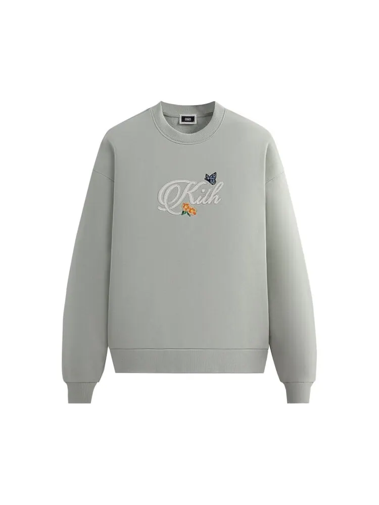 Толстовка Kith Script Nelson Crewneck — изображение 1 из 2, зеленый