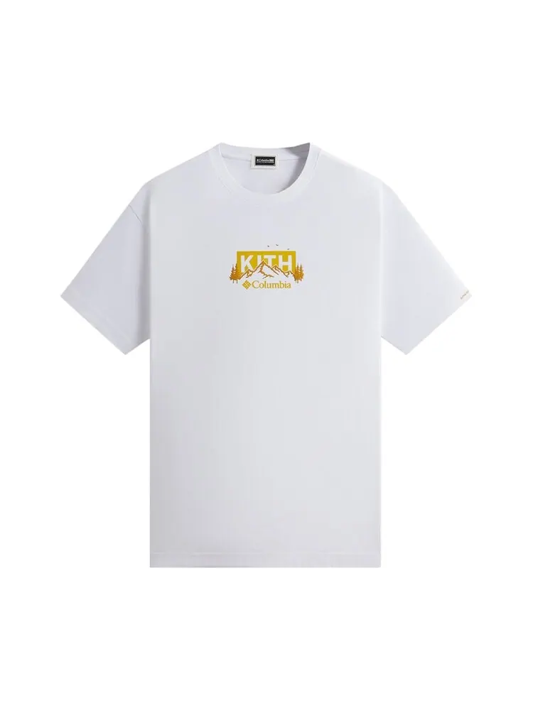 Футболка Kith For Columbia Landscape Classic Logo Tee — изображение 1 из 2, белый