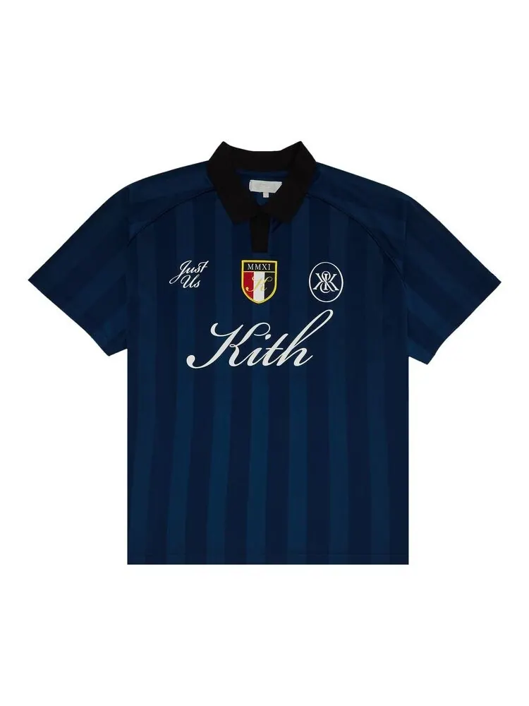 Джерси Kith Shadow Stripe Marcel Soccer Jersey Gulf — изображение 1 из 3, синий