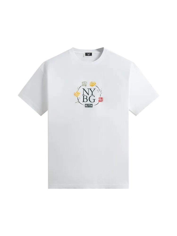 Футболка Kith x New York Botanical Garden Logo Vintage 'White' — изображение 1 из 2, белый