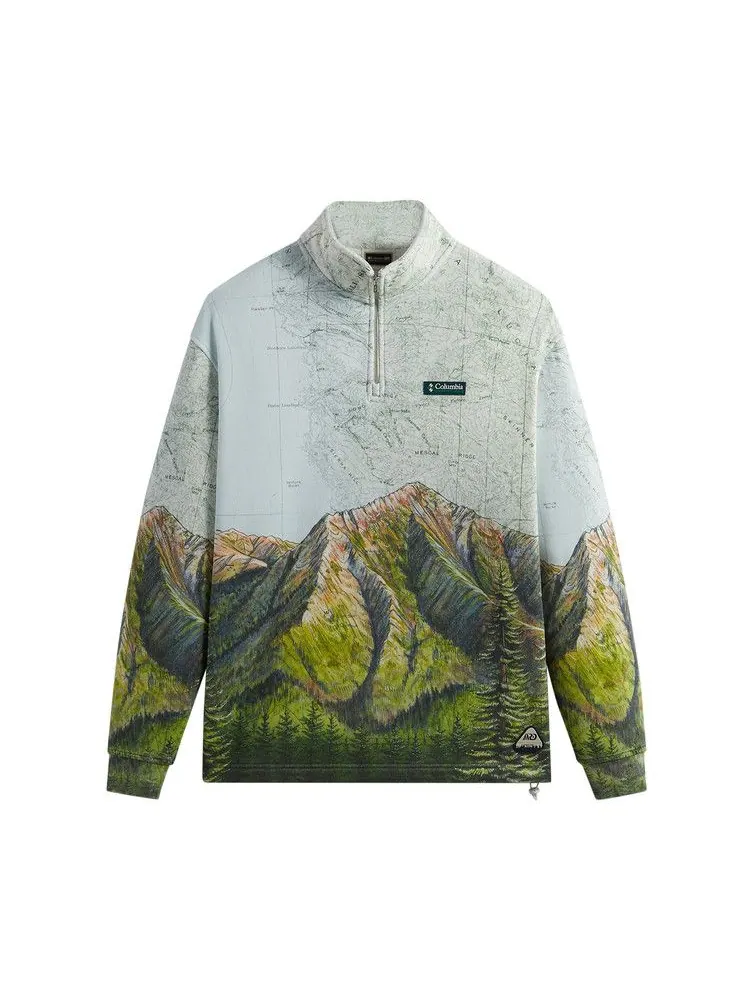 Толстовка Kith For Columbia Big Sur Quarter Zip, Arrival — изображение 1 из 2, синий