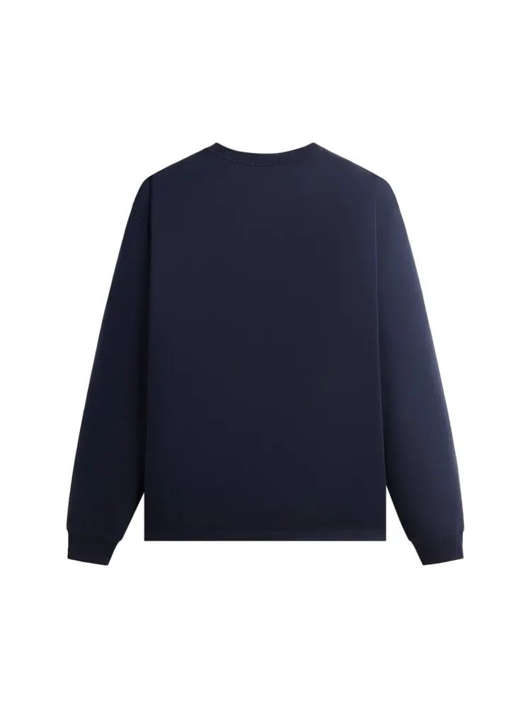 Футболка Kith Floral Classic Logo Long Sleeve Tee — изображение 2 из 2, синий