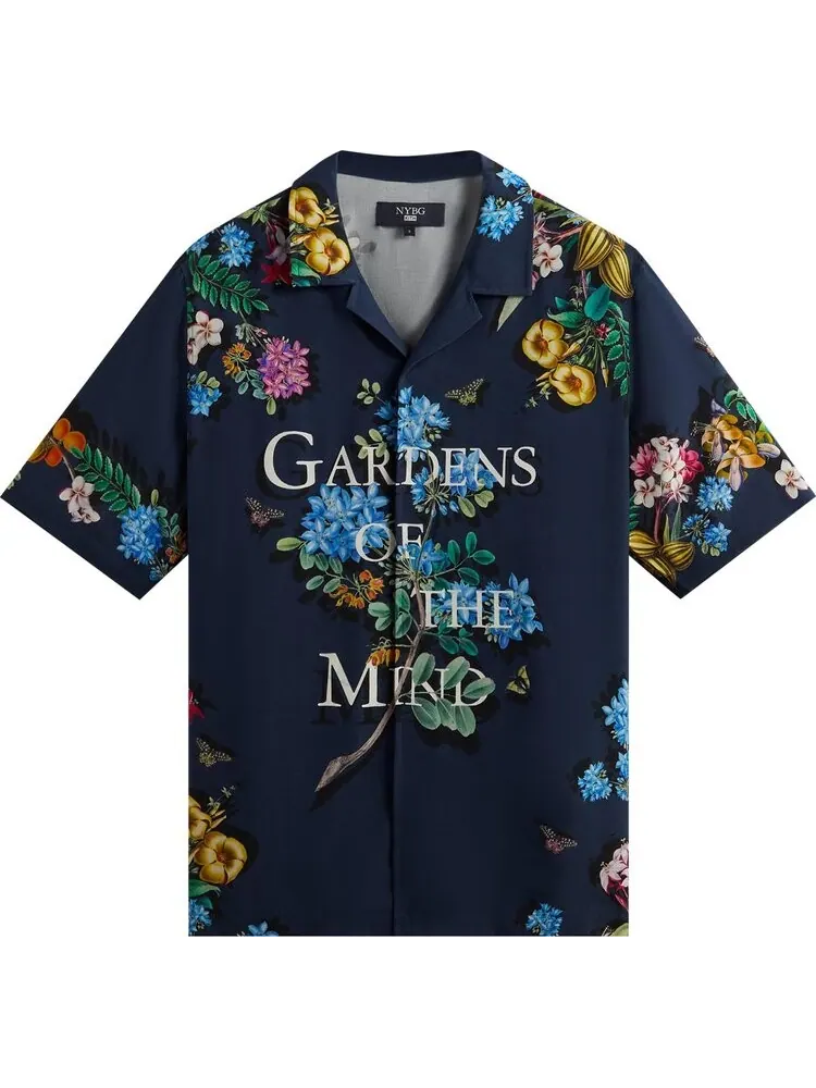 Рубашка Kith x New York Botanical Gardens Gardens of the Mind Thompson 'Nocturnal' — изображение 1 из 2, синий