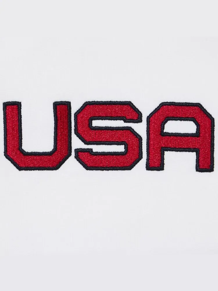 Пуловер Kith For USA Basketball Nelson Collared Pullover White — изображение 3 из 3, белый