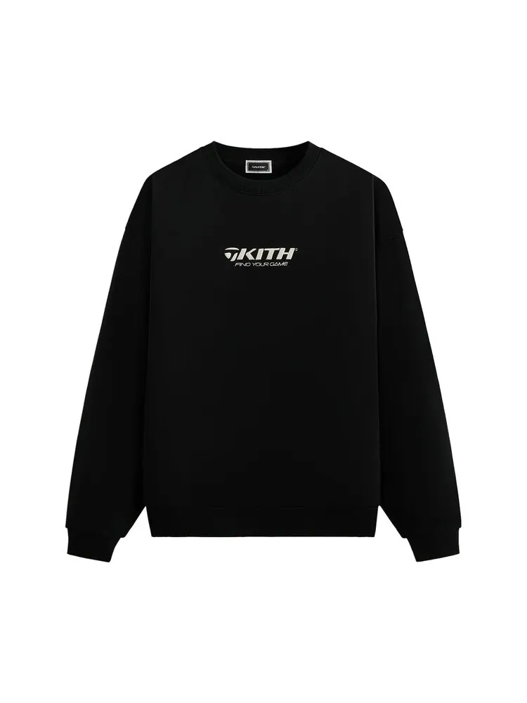 Толстовка Kith For TaylorMade Find Your Game Nelson Crewneck — изображение 1 из 1, черный