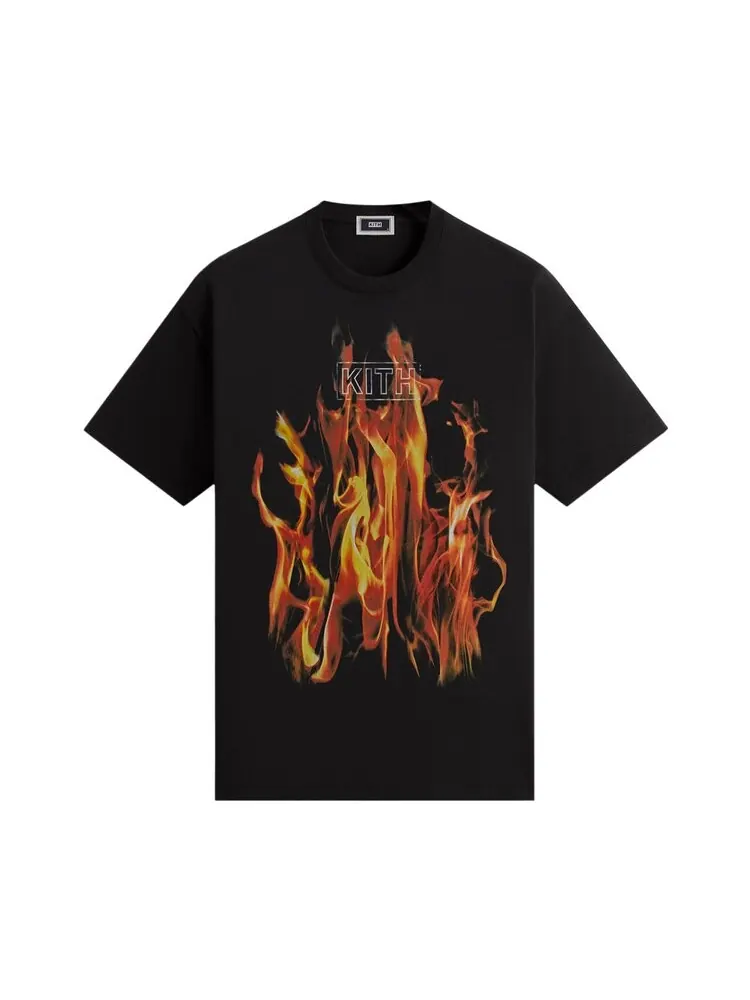 Футболка Kith Pyro Box Logo Vintage Tee — изображение 1 из 1, черный