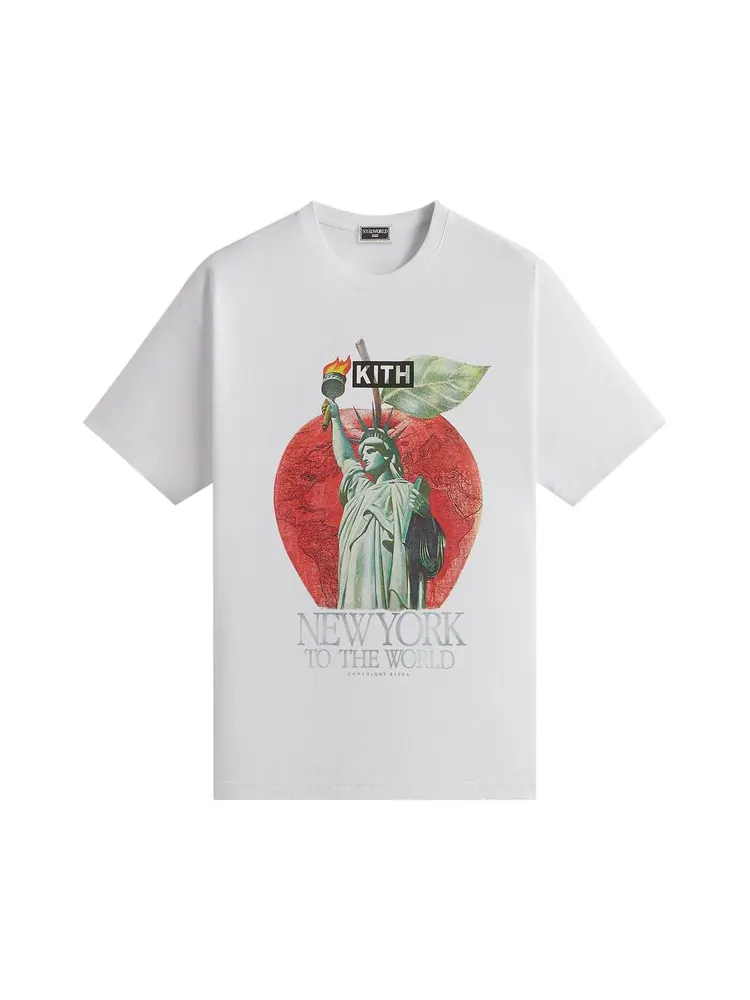 Футболка Kith NY to the World Liberty Apple Vintage Tee — изображение 1 из 2, белый