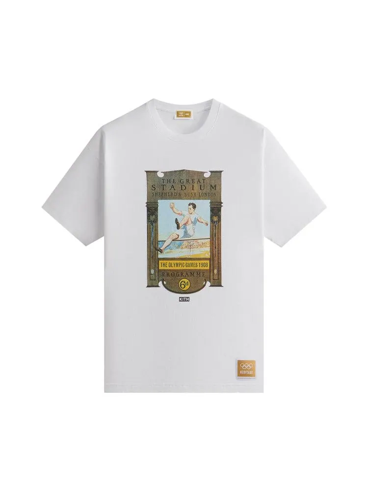 Футболка Kith For Olympics Heritage London 1908 Vintage Tee — изображение 1 из 2, белый
