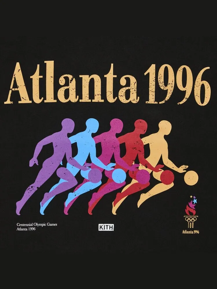 Футболка Kith For Olympics Heritage Atlanta Basketball Vintage Tee — изображение 3 из 3, черный
