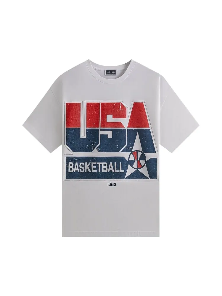 Футболка Kith For USA Basketball Champions Vintage Tee — изображение 1 из 1, белый