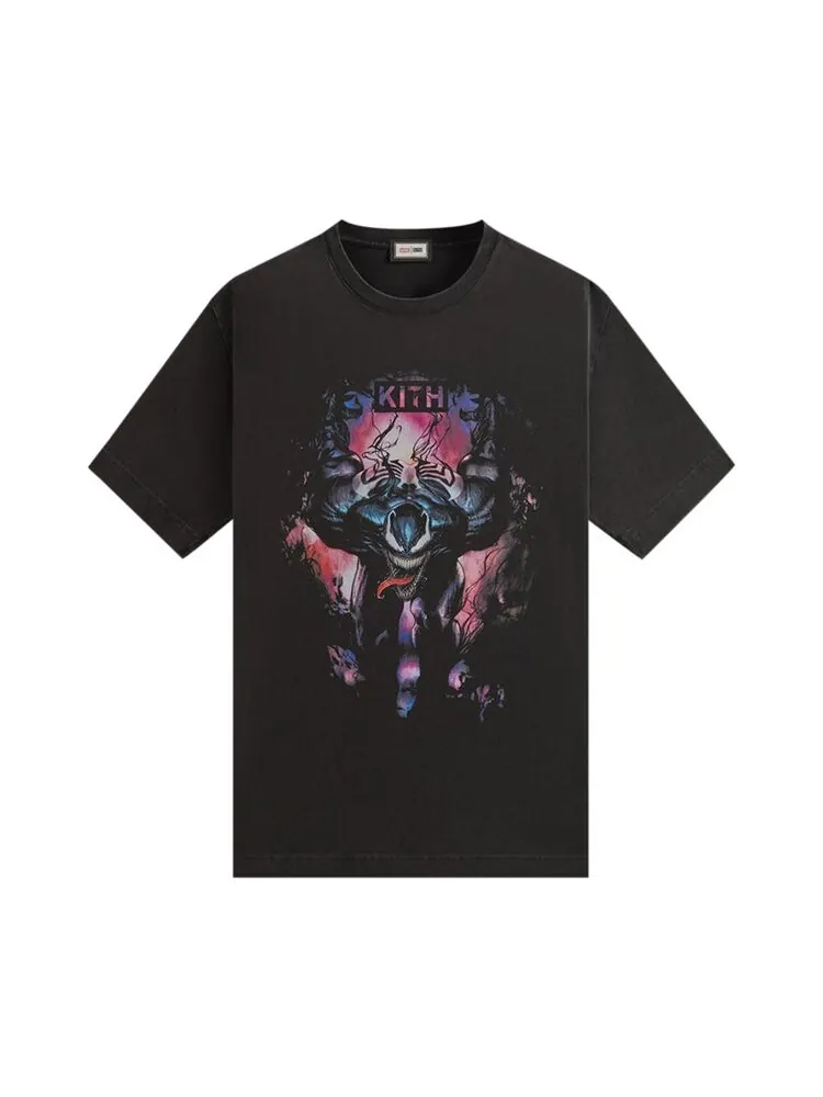 Футболка Kith x Marvel Symbiote Vintage Tee — изображение 1 из 2, черный