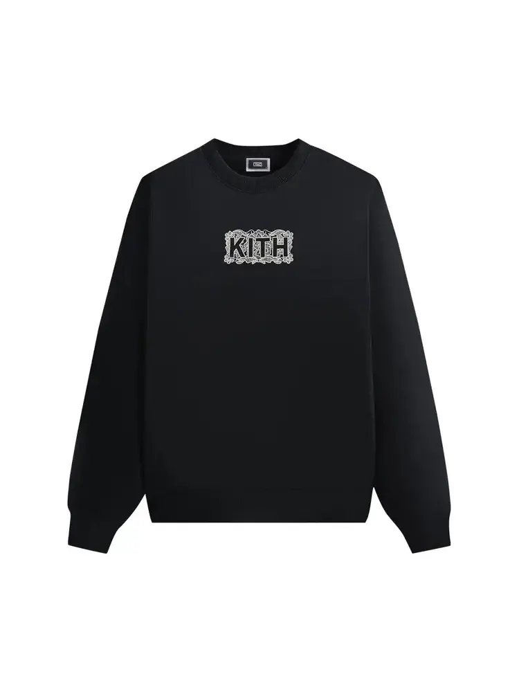 Свитшот Kith Floral Lace Nelson Crewneck — изображение 1 из 2, черный