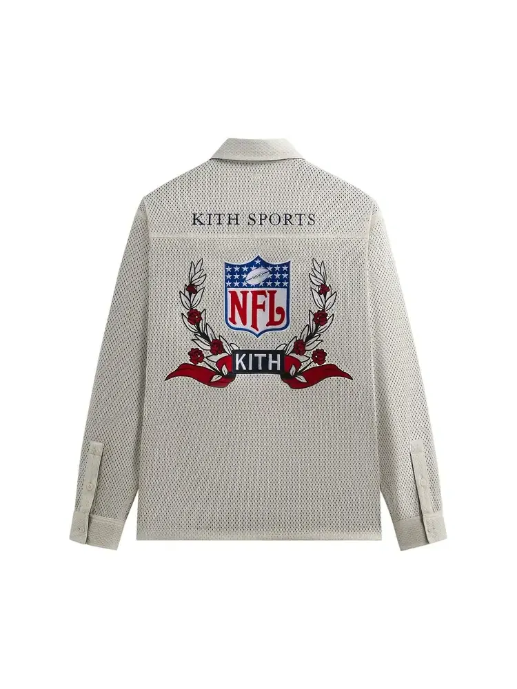 Ветровка-рубашка Kith & 47 for the NFL — изображение 2 из 2, бежевый