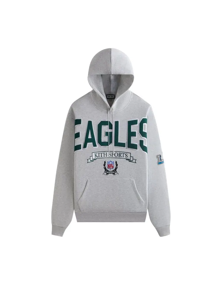 Худи Kith & '47 for the NFL: Eagles Nelson Hoodie 'Light Heather Grey' — изображение 1 из 2, серый