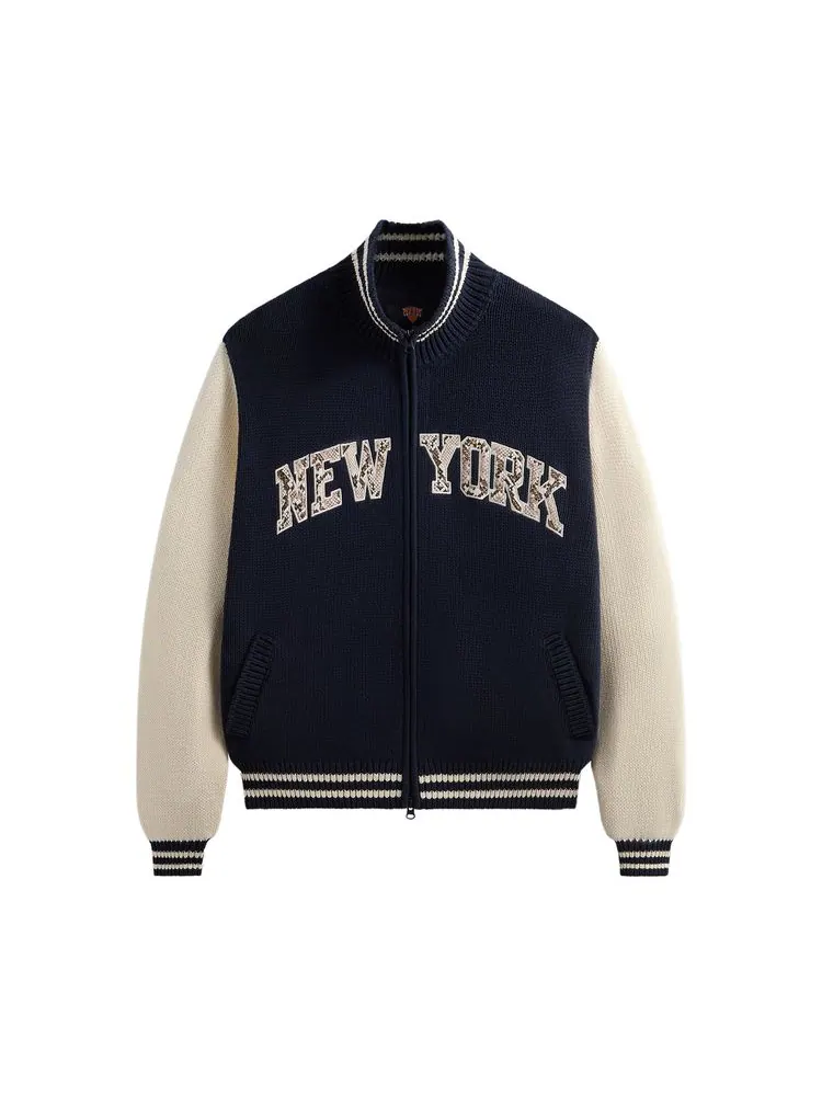 Свитер Kith For The New York Knicks Wyona Full Zip Sweater 'Nocturnal' — изображение 1 из 2, ночной