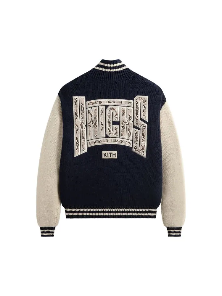 Свитер Kith For The New York Knicks Wyona Full Zip Sweater 'Nocturnal' — изображение 2 из 2, ночной