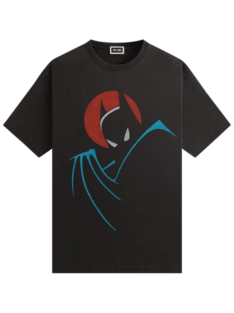 Футболка Kith x Batman Animated Vintage Tee 'Black' — изображение 1 из 2, черный