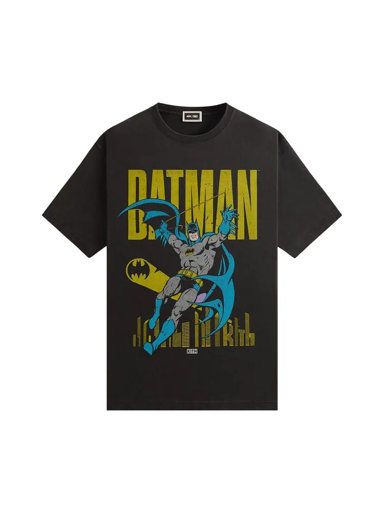 Футболка Kith x Batman Classic Vintage Tee 'Black' — изображение 1 из 2, черный