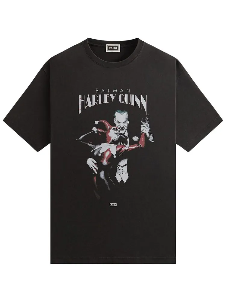 Футболка Kith x Batman Harley Quinn Vintage Tee 'Black' — изображение 1 из 2, черный