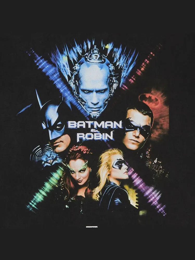 Футболка Kith x Batman Batman and Robin Vintage Tee — изображение 3 из 3, черный