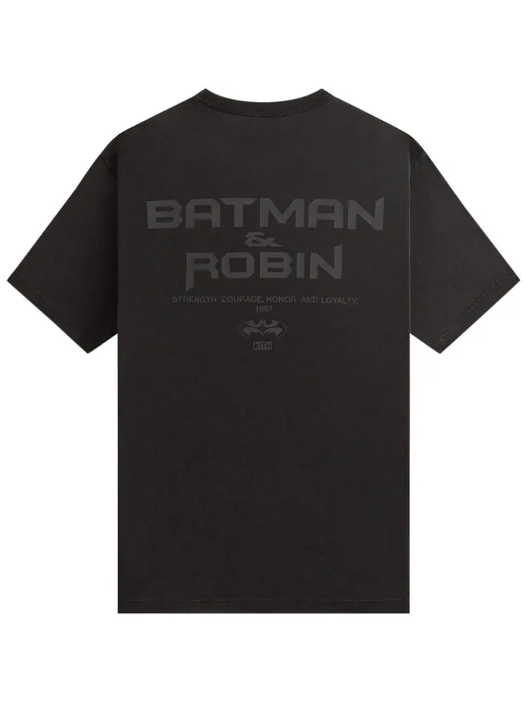 Футболка Kith x Batman Batman and Robin Logo Vintage Tee 'Black' — изображение 2 из 2, черный