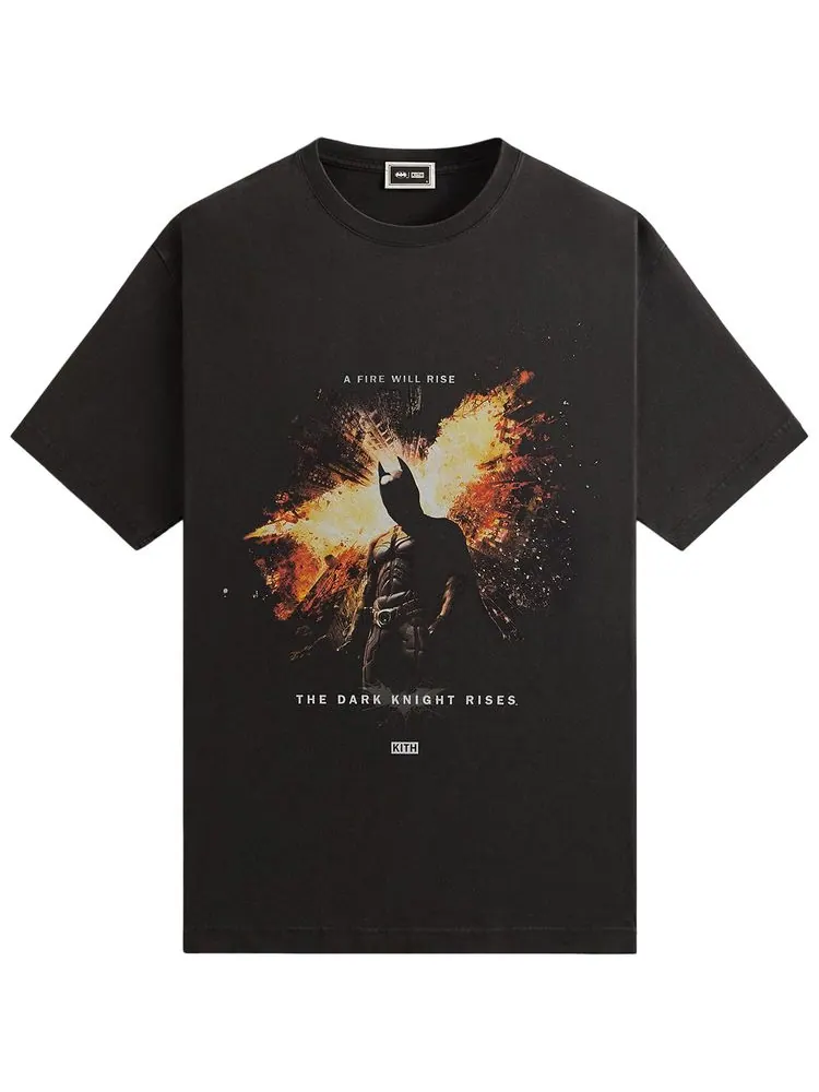 Футболка Kith x Batman Dark Knight Rises Vintage Tee 'Black' — изображение 1 из 2, черный