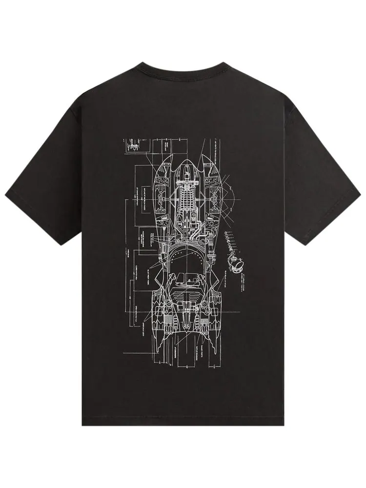 Футболка Kith x Batman Schematics Vintage Tee 'Black' — изображение 2 из 2, черный