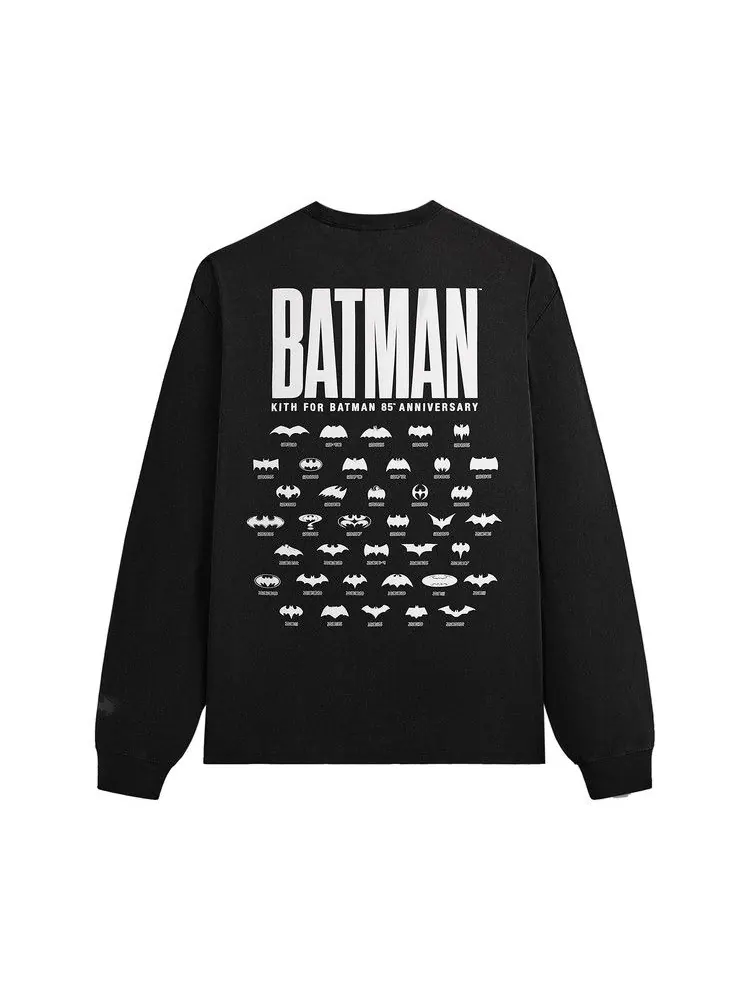 Футболка Kith x Batman History Vintage Pocket Long-Sleeve Tee — изображение 2 из 2, черный